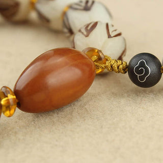 Buddha Gift Tibetan Mala White Bodhi Seed Peace Bracelet
