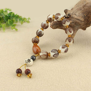 Buddha Gift Tibetan Mala White Bodhi Seed Peace Bracelet