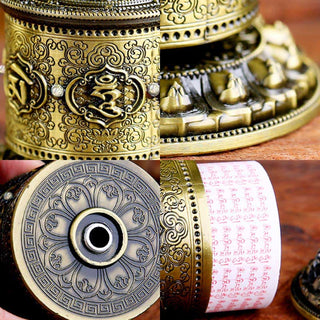 Buddha Gift Tibetan Blessing Prayer Wheel Car Decoration