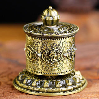 Buddha Gift Tibetan Blessing Prayer Wheel Car Decoration