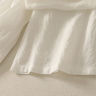 Buddha Gift 7-8 Length Elastic Waist Women's Wide Leg Cotton Linen Pants With Pockets