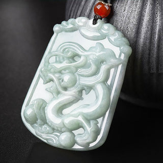 Buddha Gift Natural Jade 12 Chinese Zodiac Abundance Amulet Pendant Necklace
