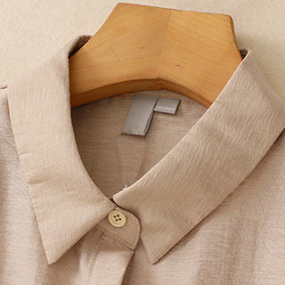 Buddha Gift 2Pcs Shirt Top 7-8 Length Skirt With Pockets Cotton Linen Clothing Women's Set