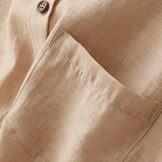 Buddha Gift 2Pcs Shirt Top 7-8 Length Skirt With Pockets Cotton Linen Clothing Women's Set