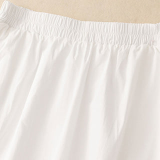 Buddha Gift 2pcs Irregular Button Design Shirt Skirt With Pockets Cotton Clothing Women's Set