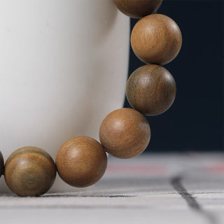 Buddha Gift Green Sandalwood Pixiu Attract Wealth Bracelet