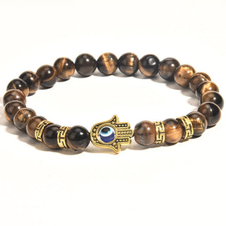 Buddha Gift Tiger Eye Beads Evil Eye Courage Bracelet