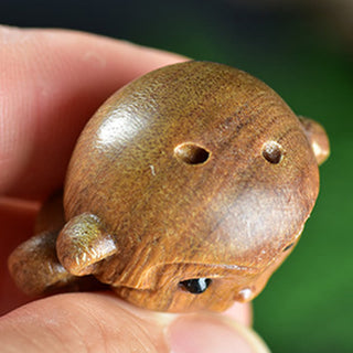 Buddha Gift Green Sandalwood Small Leaf Red Sandalwood Cute Monkey Animals Peace Decoration
