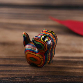 Buddha Gift Rainbow Eucalyptus Cute Cat Animals Calm Decoration