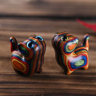 Buddha Gift Rainbow Eucalyptus Cute Cat Animals Calm Decoration