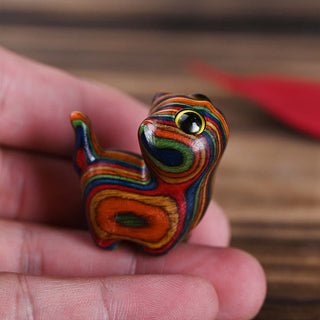 Buddha Gift Rainbow Eucalyptus Cute Cat Animals Calm Decoration