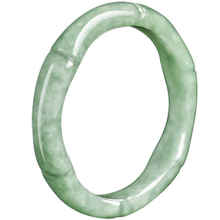 Buddha Gift Natural Bamboo Design Jade Abundance Ring