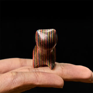 Buddha Gift Mini Rainbow Eucalyptus Walking Cat Carved Reduce Stress Decoration