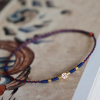 Buddha Gift Handmade Braided Red String Copper Coins Luck Bracelet