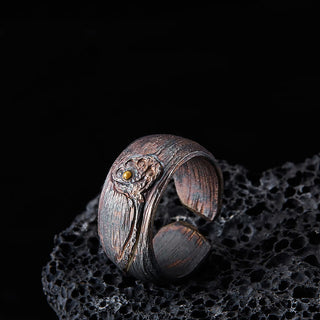 Buddha Gift 999 Sterling Silver Lotus Balance Ring