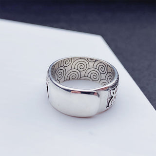 Buddha Gift Om Mani Padme Hum Copper Adjustable Wealth Ring