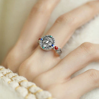 Buddha Gift Zakiram Copper Adjustable Wealth Open Ring