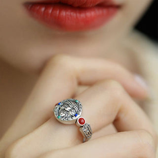 Buddha Gift Zakiram Copper Adjustable Wealth Open Ring
