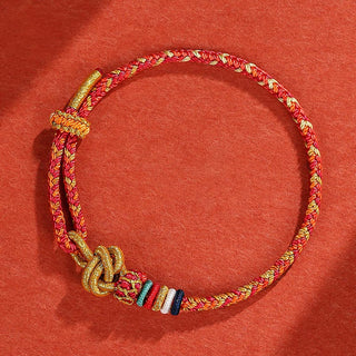 Buddha Gift Handmade Dunhuang Colorful Rope Protection Braid String Bracelet