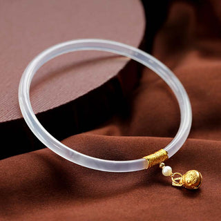 Buddha Gift Natural Cyan White Jade Success Bracelet