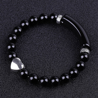 Buddha Gift Natural Crystal Beads Unisex Heart Bracelet