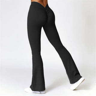 Buddha Gift High Waist Breathable Flare Pants For Sports Fitness Yoga