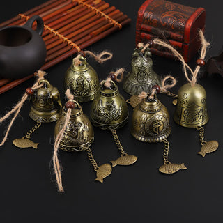 Buddha Gift Feng Shui Buddha Koi Fish Dragon Elephant Wind Chime Bell Luck Wall Hanging Decoration