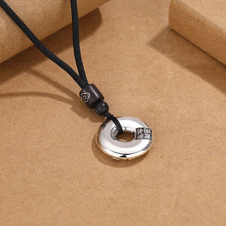 Buddha Gift PiXiu Peace Buckle Copper Wealth Necklace Pendant