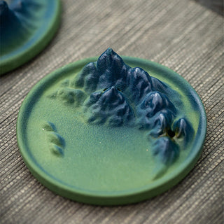 Buddha Gift Creative Mountain River Ceramic Healing Backflow Incense Burner