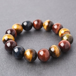 Buddha Gift Natural Tiger Eye Positive Protection Bracelet