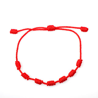 Buddha Gift 4Pcs Evil Eye Seven Knot Red String Protection Bracelet