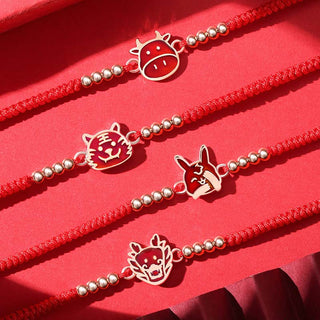 Buddha Gift 12 Chinese Zodiac Lucky Red String Bracelet