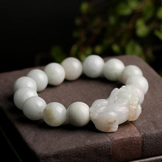 Buddha Gift Fengshui Wealth Prosperity Jade PiXiu Luck Bracelet