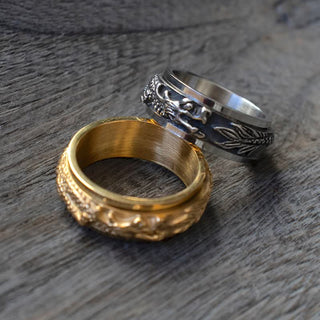 Buddha Gift Dragon Titanium Steel Stimulation Rotatable Ring (Extra 30% Off | USE CODE: FS30)