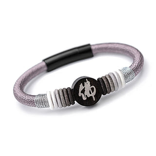 Buddha Gift Buddha Character Ebony Handcrafted Rope Bracelet