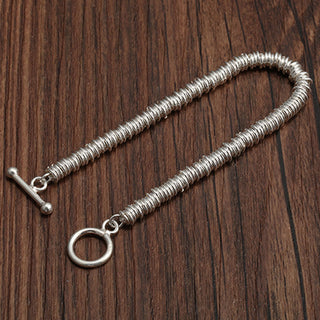 Buddha Gift Simple Circle Pattern Design Luck Chain Bracelet