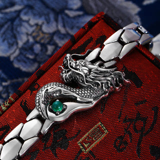 Buddha Gift Vintage Dragon Pattern Engraved Success Bracelet