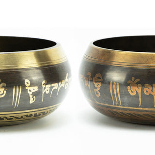 Buddha Gift Tibetan Meditation Bowl for Healing and Mindfulness Om Mani Padme Hum Singing Bowl
