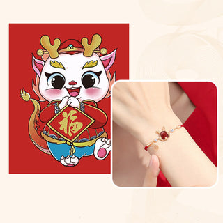 ❗❗❗A Flash Sale- Buddha Gift 925 Sterling Silver Year of the Dragon Natural Red Agate Dragon Attract Fortune Fu Character Strength Bracelet Necklace Pendant Earrings