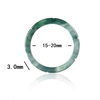 Buddha Gift Natural Jade Bamboo Prosperity Abundance Ring
