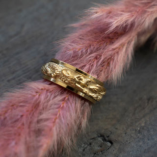 Buddha Gift Dragon Titanium Steel Stimulation Rotatable Ring (Extra 30% Off | USE CODE: FS30)