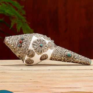 Buddha Gift Tibetan Natural Shankha Conch Shell Seashell Wealth Lucky Home Decoration