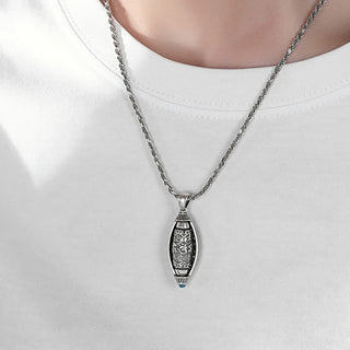 Buddha Gift Tibet Om Mani Padme Hum Protection Necklace Rotatable Pendant