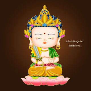 Buddha Gift Chinese Zodiac Natal Buddha Blessing Wealth Fortune Fridge Phone Sticker