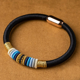 Buddha Gift Tibetan Handmade King Kong Knot Protection Magnetic Buckle Braided Bracelet