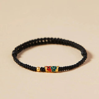 Buddha Gift Handcrafted Koi Fish Wealth Prosperity Braided Rope Bracelet