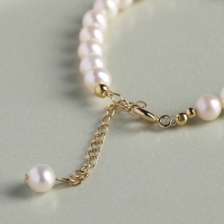 Buddha Gift Natural Pearl Hetian Jade Happiness Healing Bead Bracelet