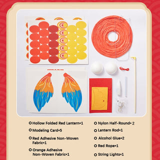 Buddha Gift DIY Good Luck Koi Fish Paper Lantern Lamp Mid-Autumn Festival Child Kids Lantern Decoration