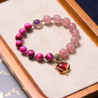 Buddha Gift Enhance Happiness and Joy Purple Bracelet Bangle Bundle