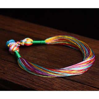 Buddha Gift Tibetan Handmade Five Colorful Thread Dragon Boat Festival Protection Adult Child String Bracelet